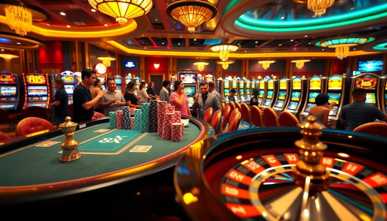 Experience exhilarating gameplay with link 8XX at a luxury casino with vibrant games and exciting atmosphere.