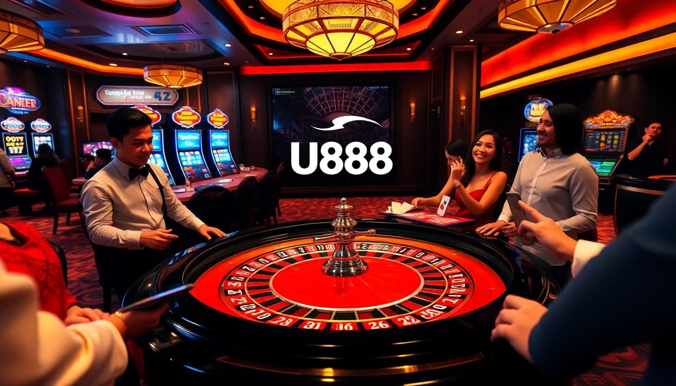 Experience the excitement of U888's luxurious casino with thrilling games and professional dealers.