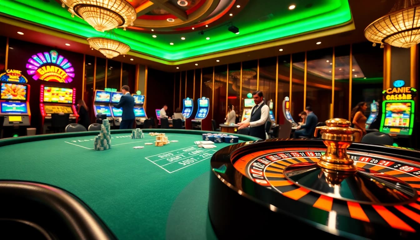 Experience the thrill of bets at nhà cái open88 with vibrant casino scenes and engaging gameplay.