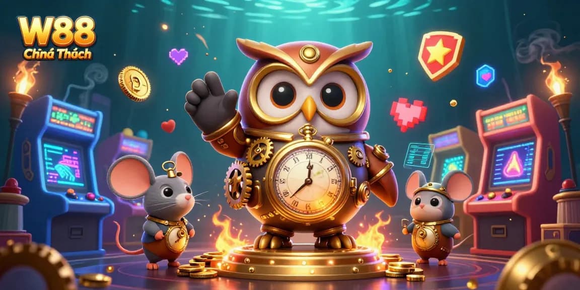 W88 Chính Thức brings a fun casino experience with dynamic 3D characters and vibrant gaming elements.