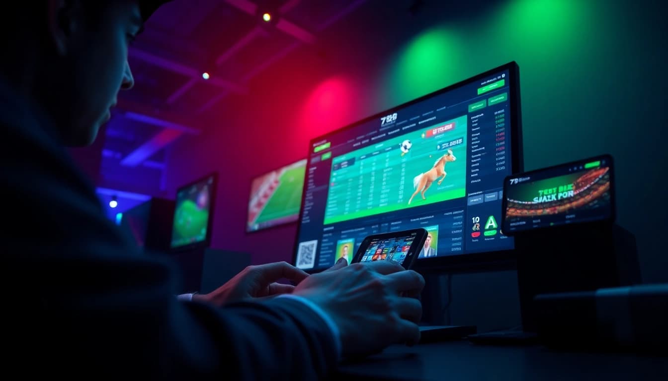 Engaging scene of 789 bet online betting platform highlighting sports and casino games interaction.