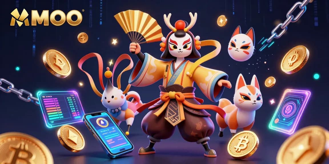 MMOO engages players with stunning 3D visuals featuring casino elements and vibrant characters.