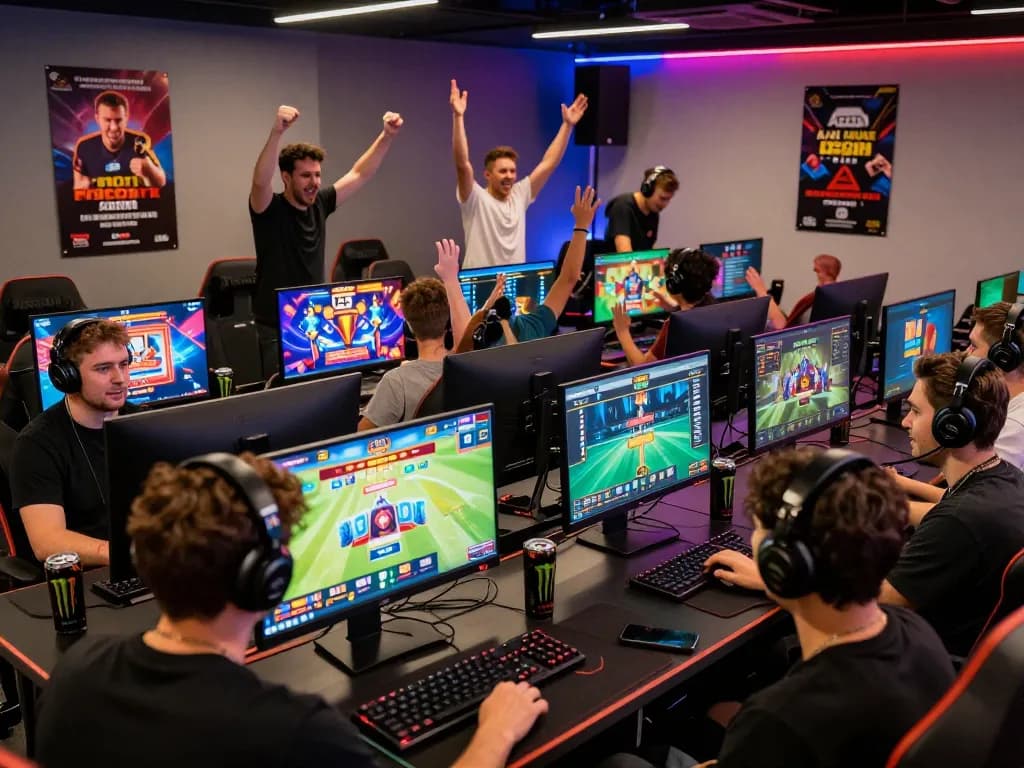 Thrilling gaming experience at 23win with engaged players enjoying vibrant games and community spirit.