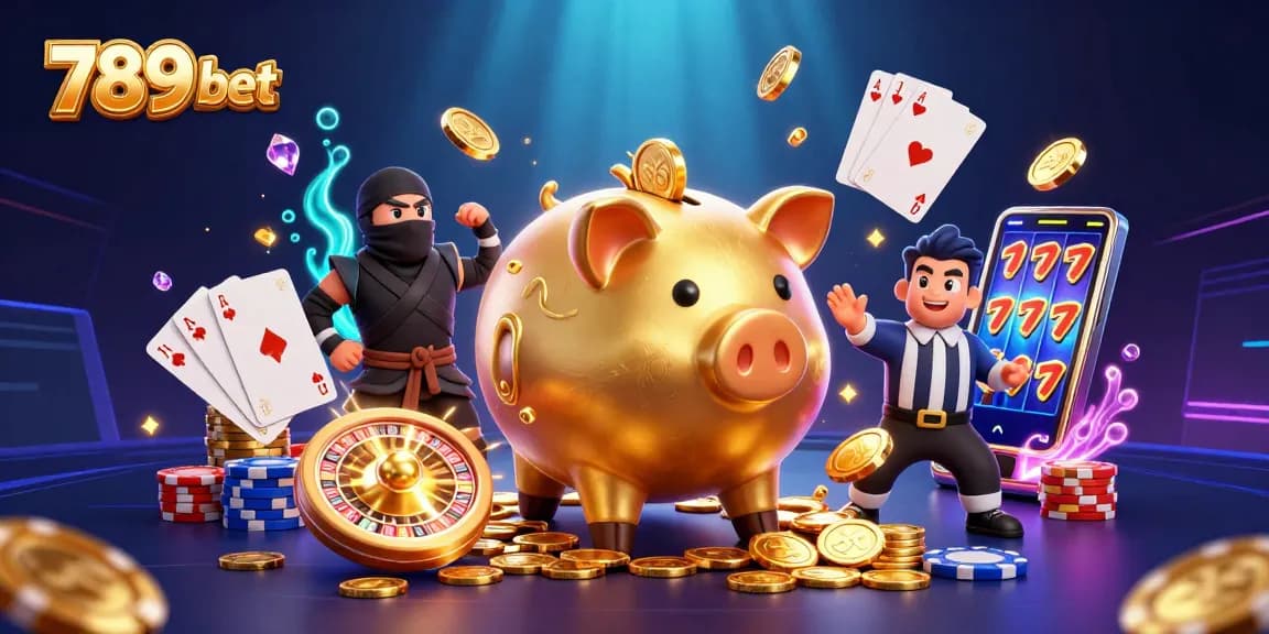 Engage in thrilling action at 789 bet with a dynamic cartoon scene of gaming excitement
