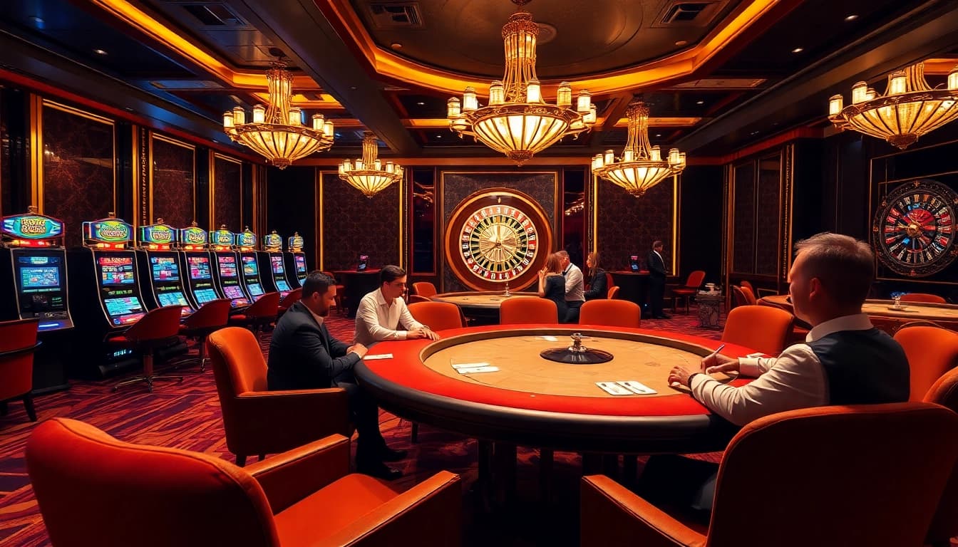 Experience the thrill of 888VND VIP with luxury casino tables and high-stakes excitement.