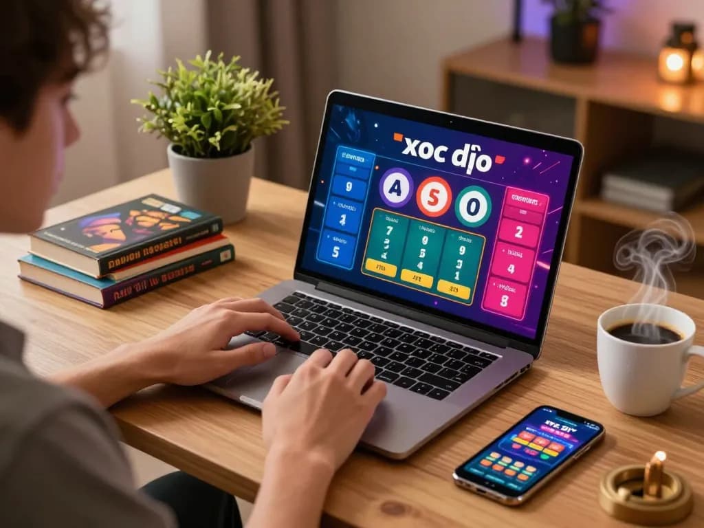 xóc đĩa online gameplay interaction with dynamic betting choices on a laptop in a cozy gaming setup