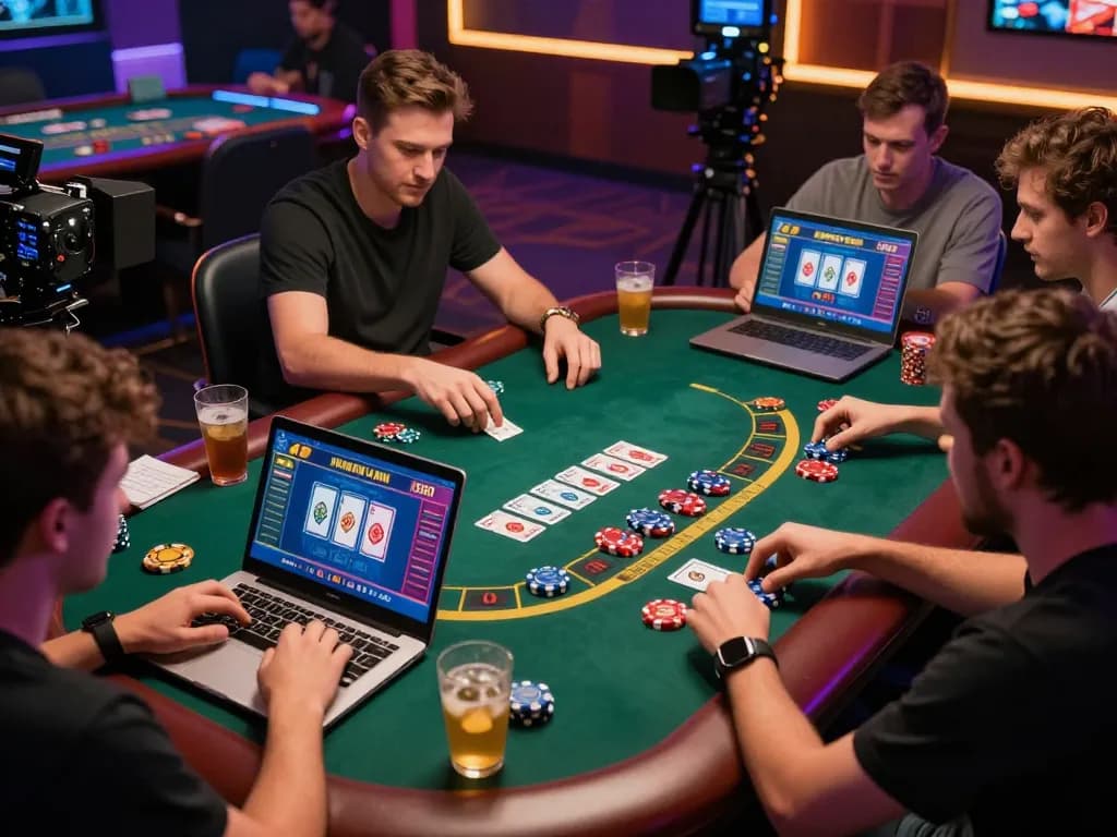 An online player enjoys blackjack action at Go8 with a focus on strategic gameplay and immersive experience.