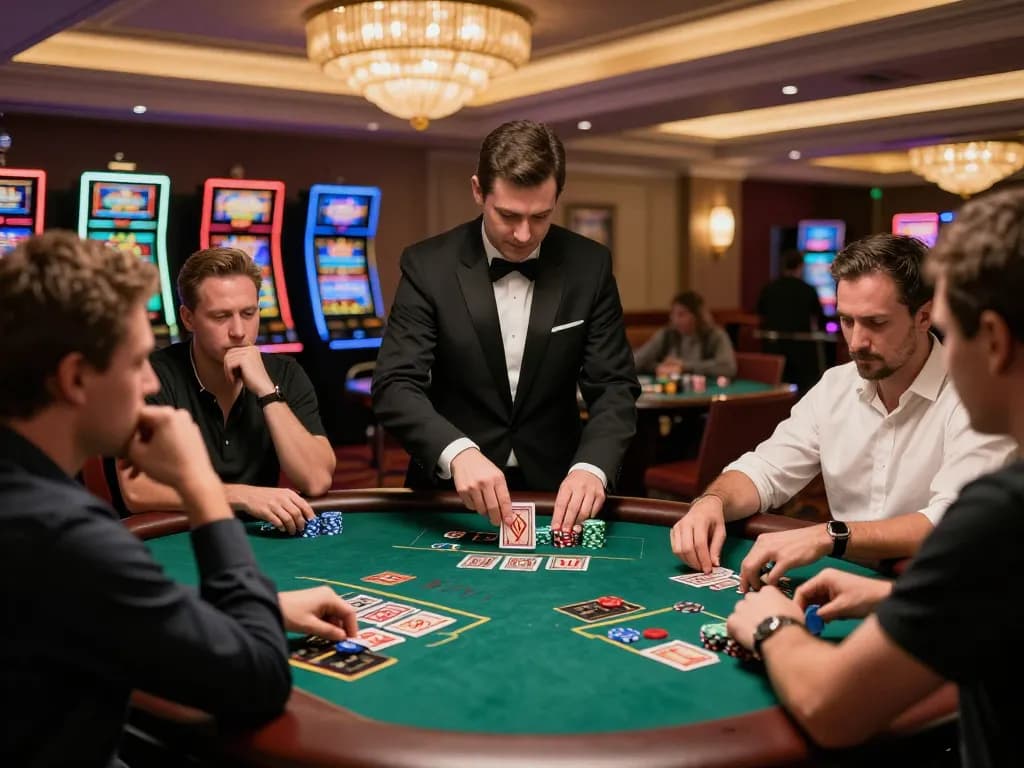 Players enjoying live dealer blackjack at 88vv, showcasing excitement and strategic gameplay