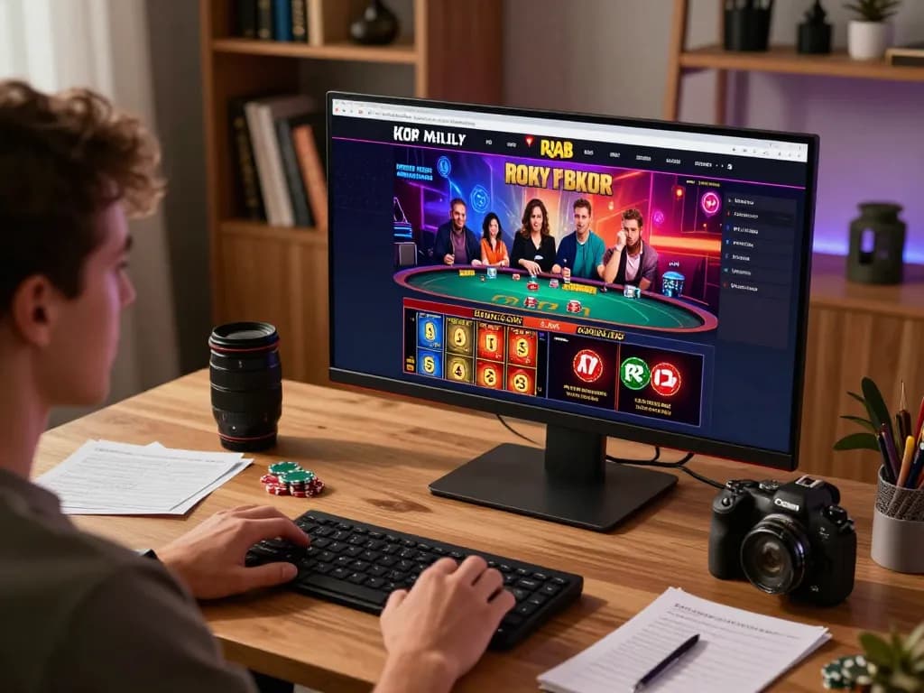 Player engaged in online gaming on 8LIVE platform, showcasing a dynamic and exciting casino experience.