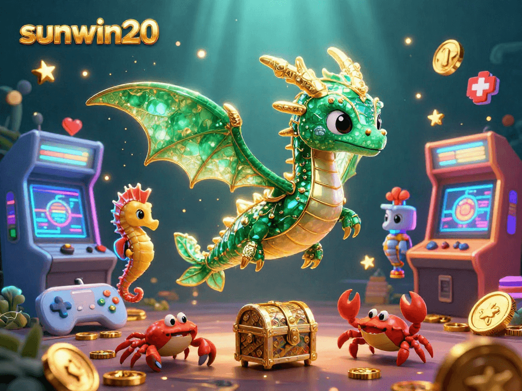 Engage with the vibrant world of sunwin20, featuring a jeweled sea dragon and treasure hunting adventure.