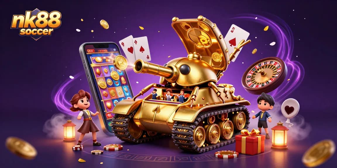Experience thrilling gaming with nk88 soccer's vibrant casino atmosphere featuring stunning 3D elements.