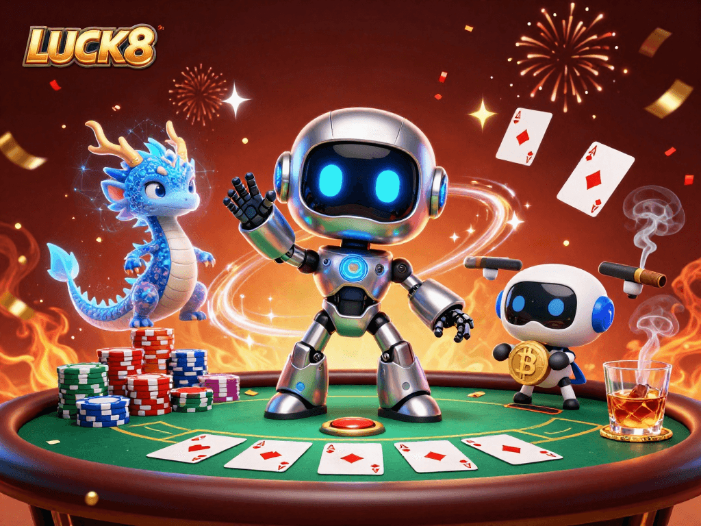 LUCK8 tham gia vào cuộc chơi poker với robot sáng tạo và bạn đồng hành AI