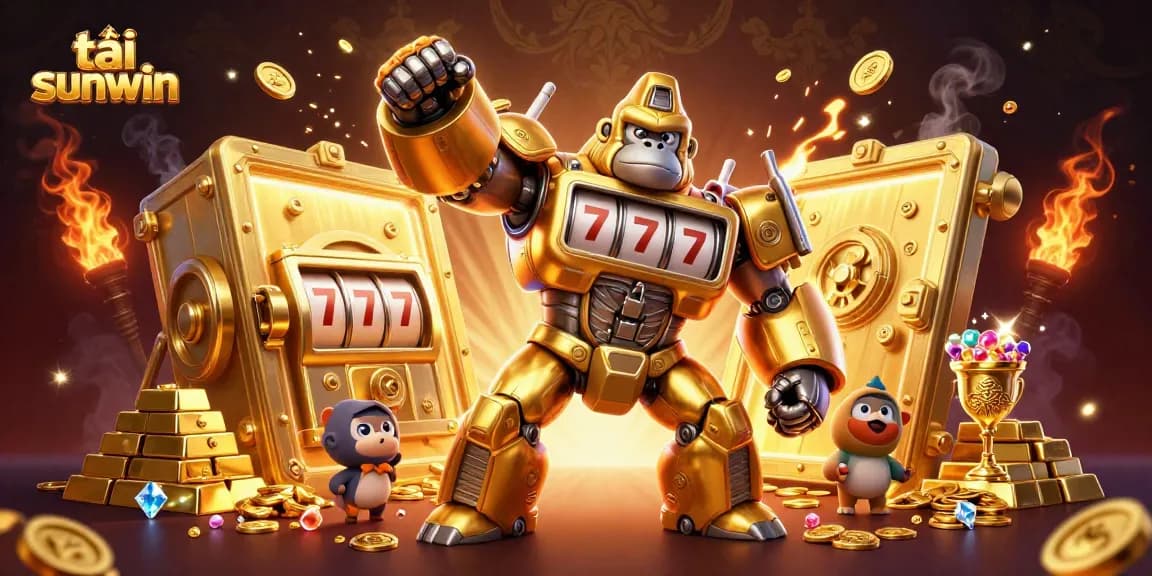 Experience thrilling wins with tải sunwin in a vibrant casino-inspired 3D illustration.