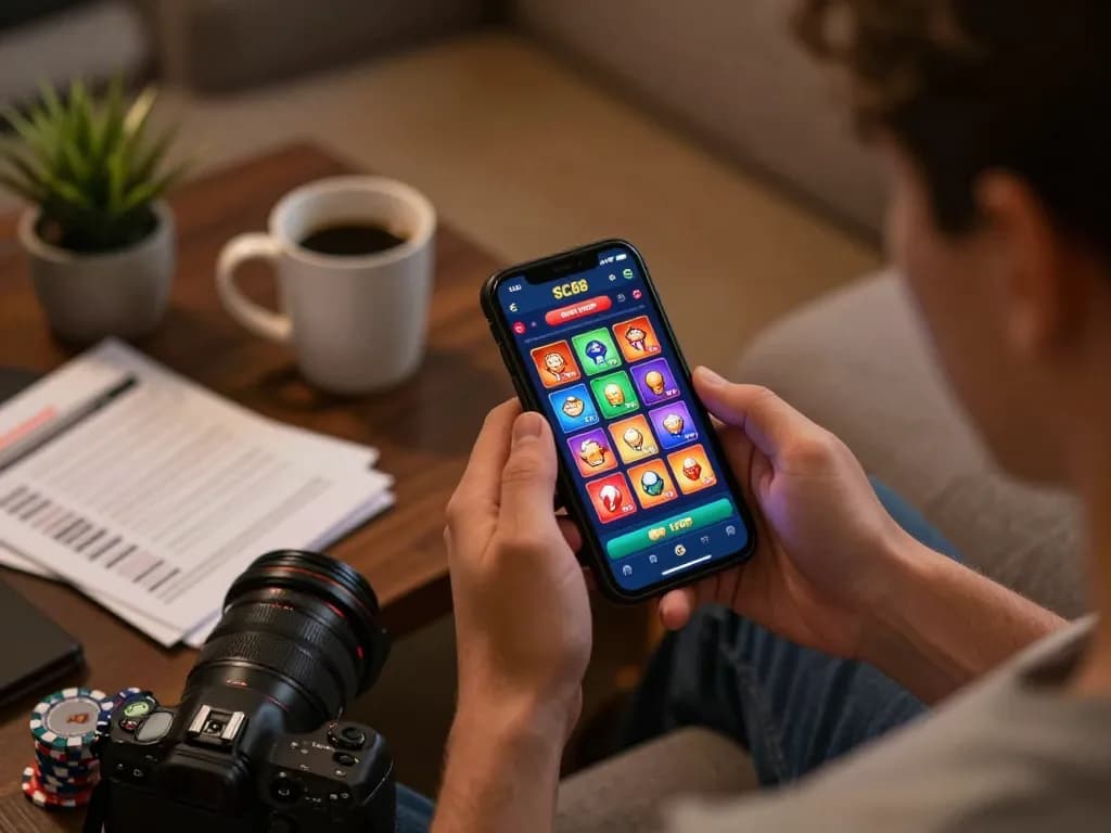 Engaging user experience on SC88 app showcasing vibrant online gambling.