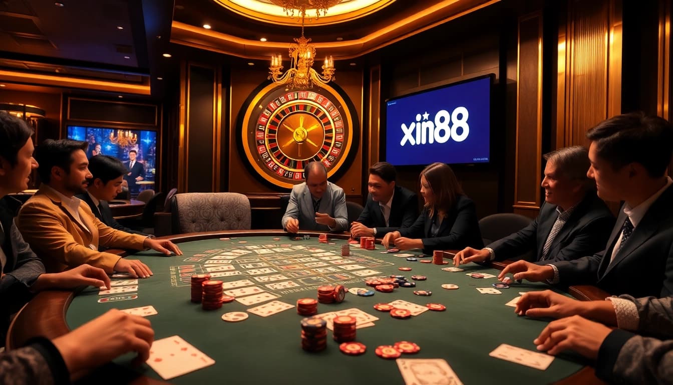 Experience the excitement of xin88 with vibrant poker tables and thrilling gameplay.