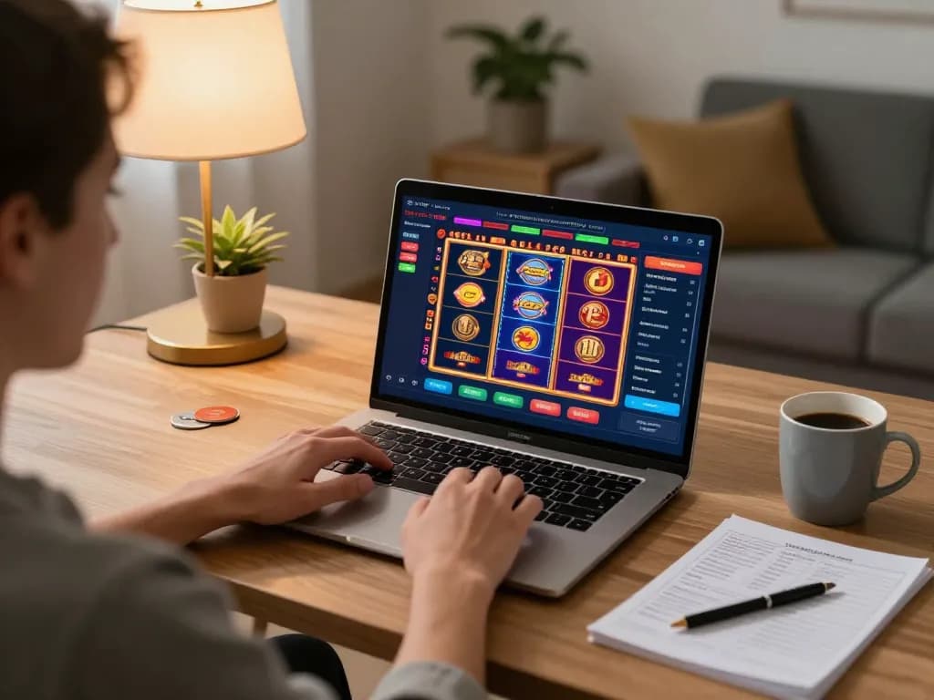 Tham gia trò chơi casino trực tuyến bằng Link 12bet trên máy tính xách tay tại nhà.