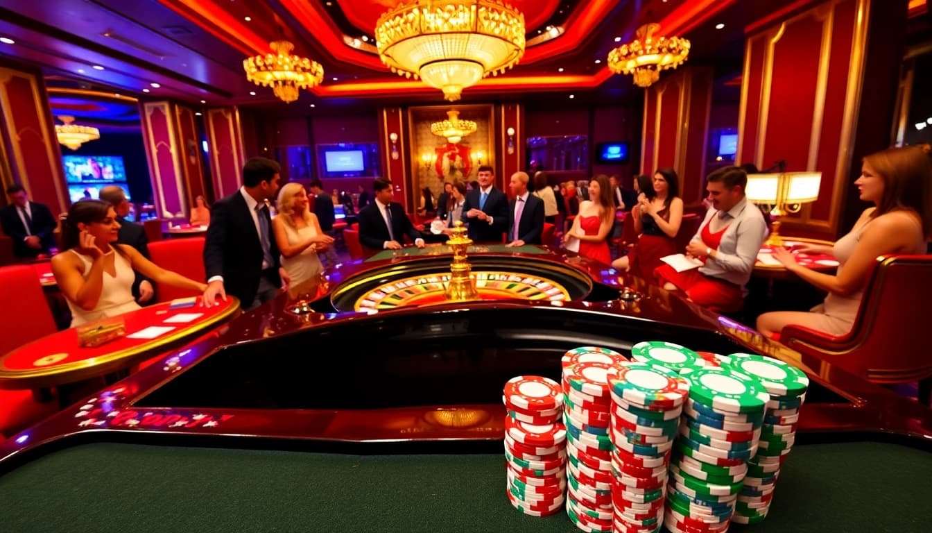 Experience the thrill of RR99 at a luxurious casino roulette table.