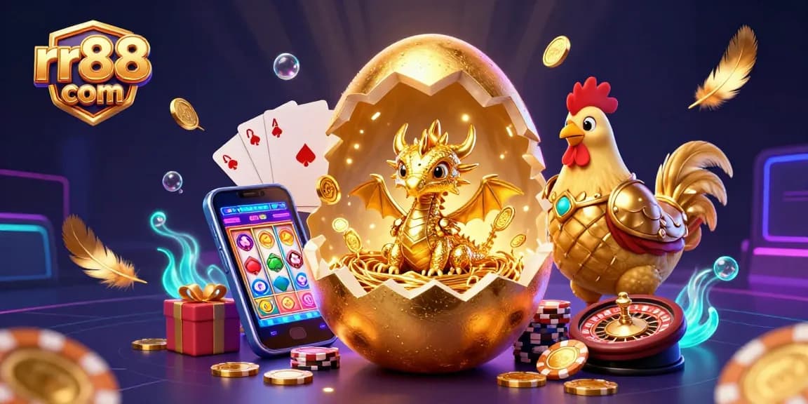 Engage with rr88 com's vibrant gaming scene featuring golden dragon and exciting casino elements.