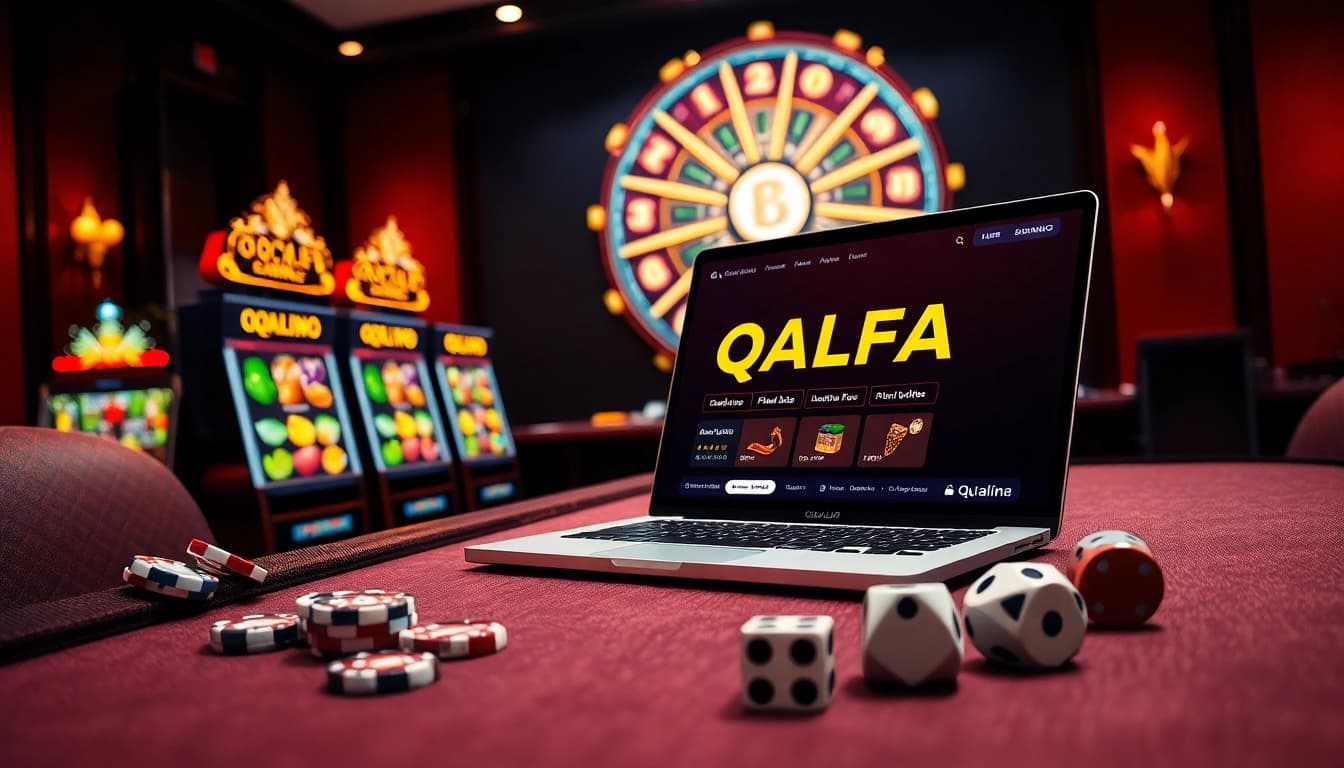Experience thrilling gameplay with QQALFA at vibrant slot machines and casino tables.