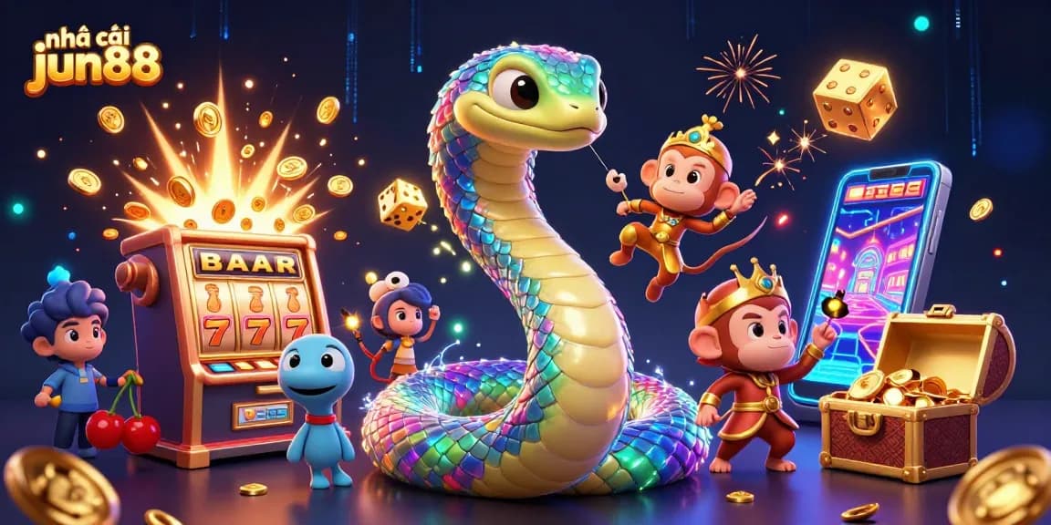 Engage in thrilling gaming adventures at nhà cái jun88 with vibrant casino elements and rich animations.