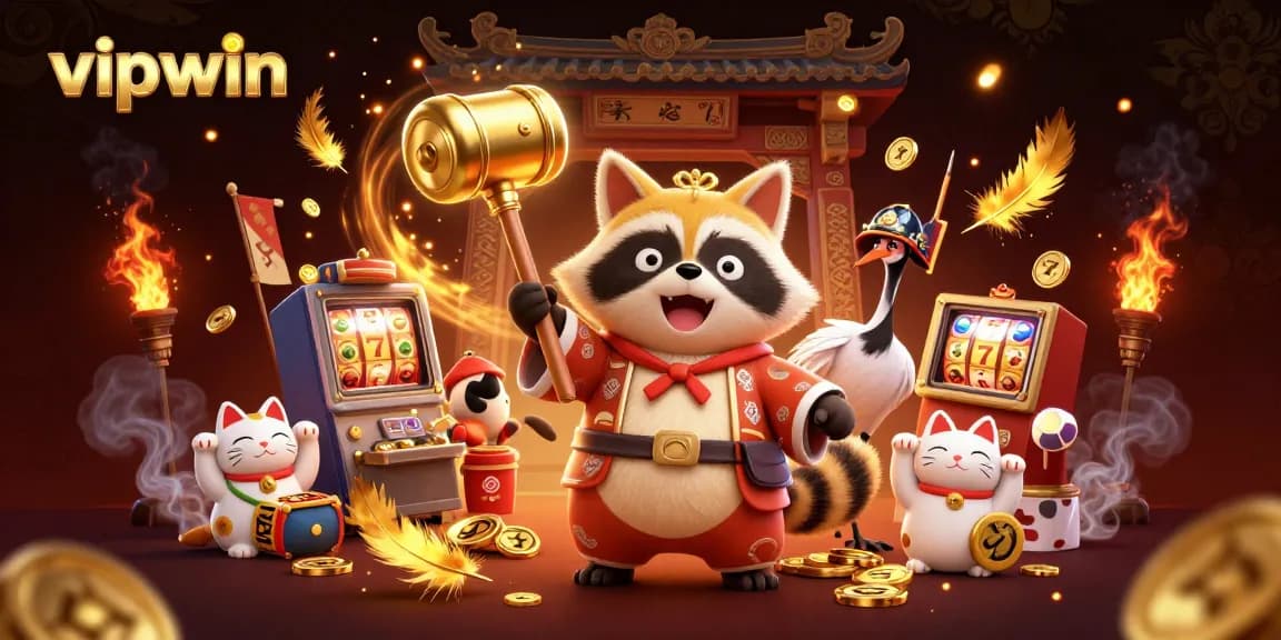 Experience thrilling bets at vipwin with colorful tanuki and lucky fortune cats!