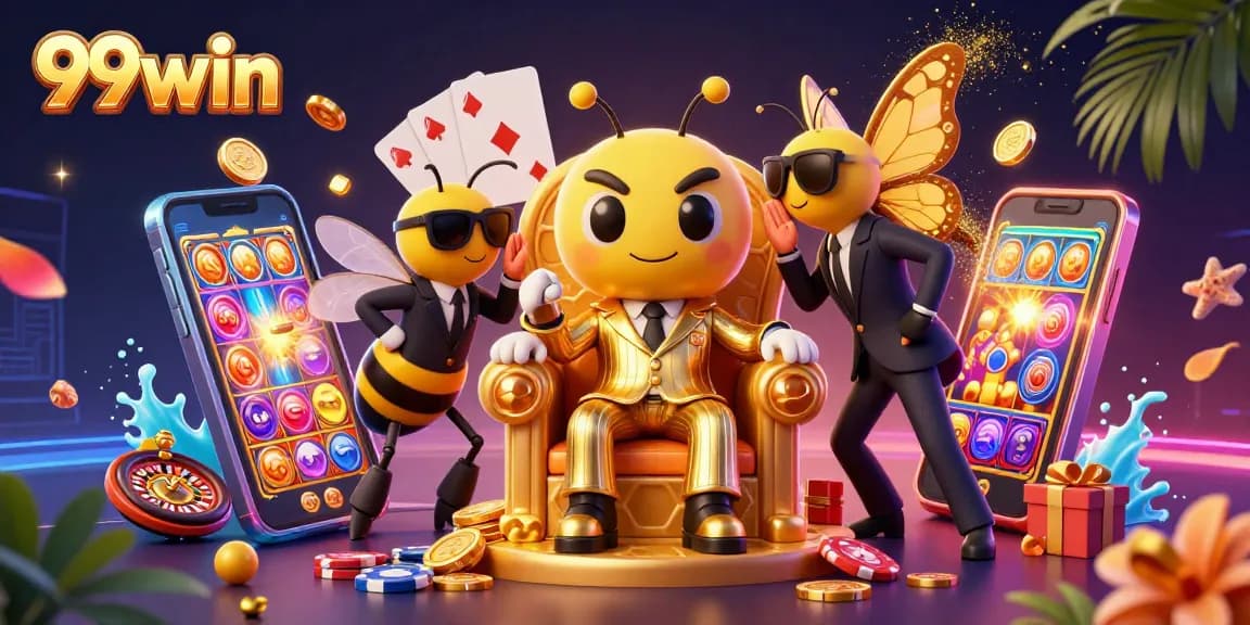 Spin to win with 99win mobile gaming action featuring vibrant slot machines and dynamic casino elements.