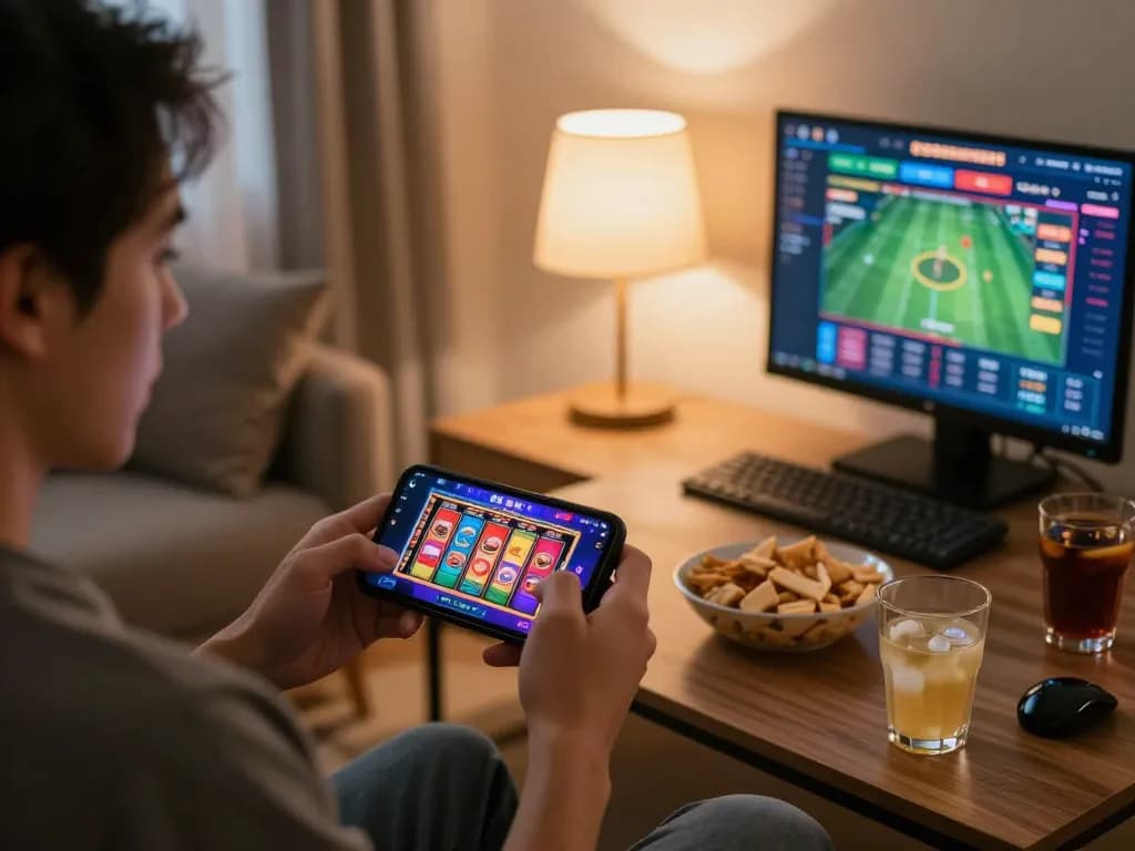 Link vào 98win to enjoy thrilling mobile gaming experience in a cozy home atmosphere.