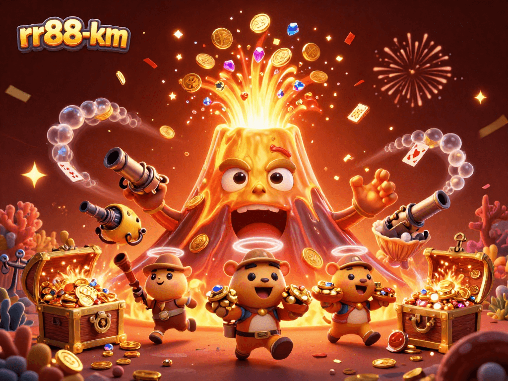 Experience thrilling wins with rr88-km's vibrant 3D casino eruption packed with treasures