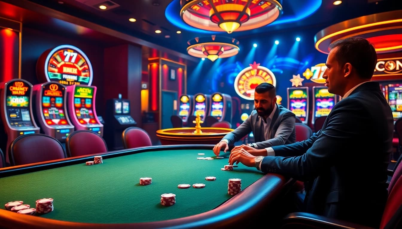 Engaging gameplay at 79KING casino with vibrant poker chips and roulette action.