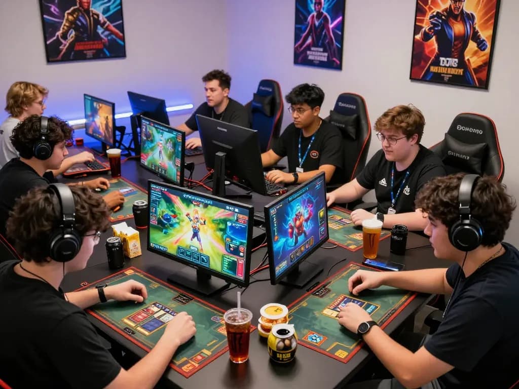 Excited players engaging in online gaming on Sunwin platform with vibrant graphics.