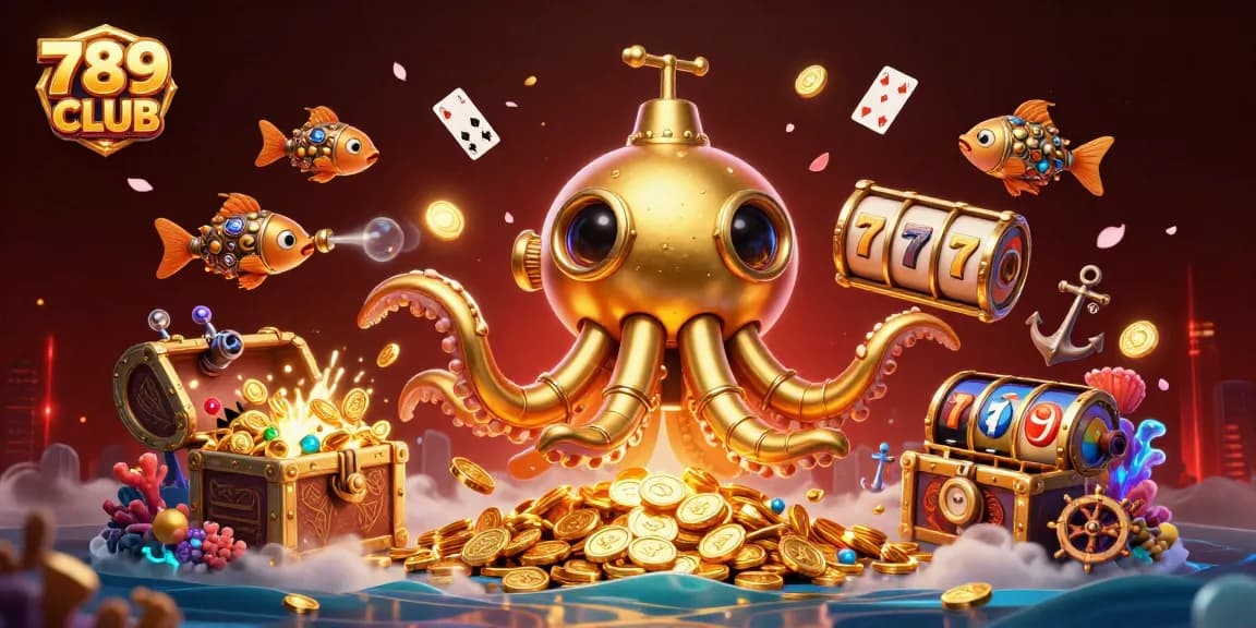 Win big with 789 CLUB in this vibrant underwater casino adventure featuring golden treasures.