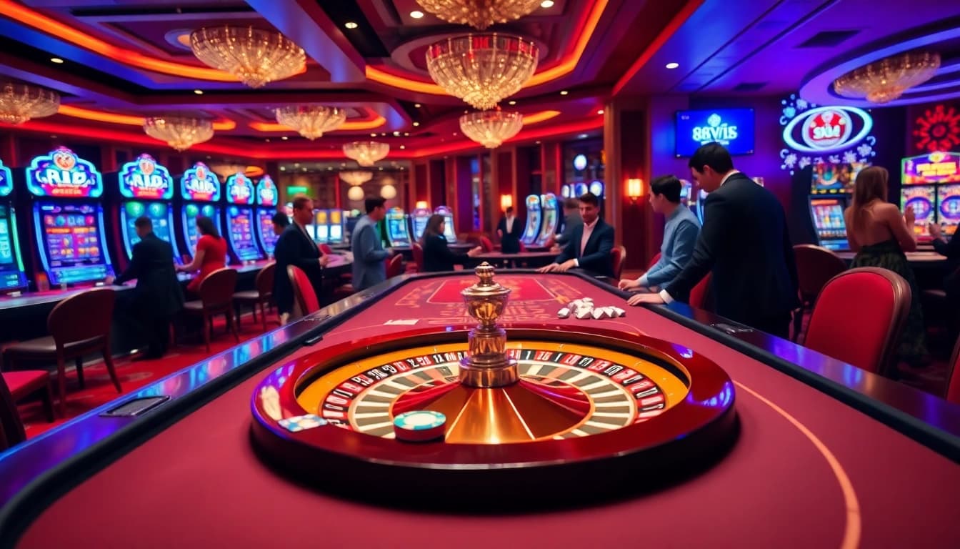 Experience excitement with Đăng Ký Nhà Cái 68VIP at a luxurious casino table.