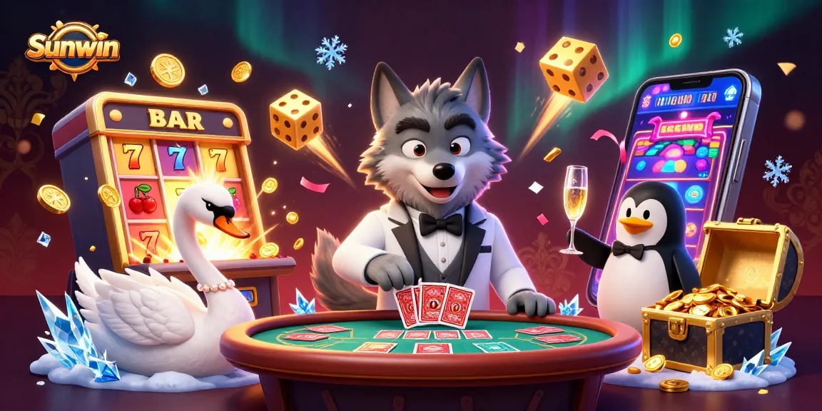 Experience thrilling gameplay at Sunwin with vibrant characters and exciting casino elements.