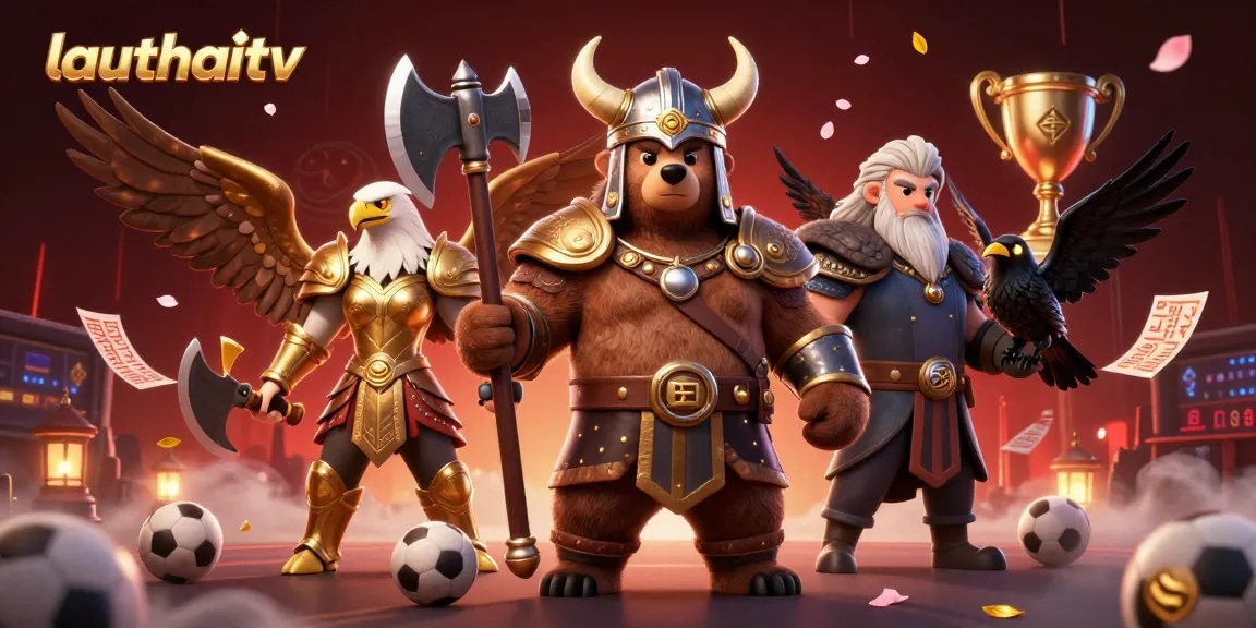 Experience high-stakes action with lauthaitv, where sports betting meets cartoony Viking adventure.
