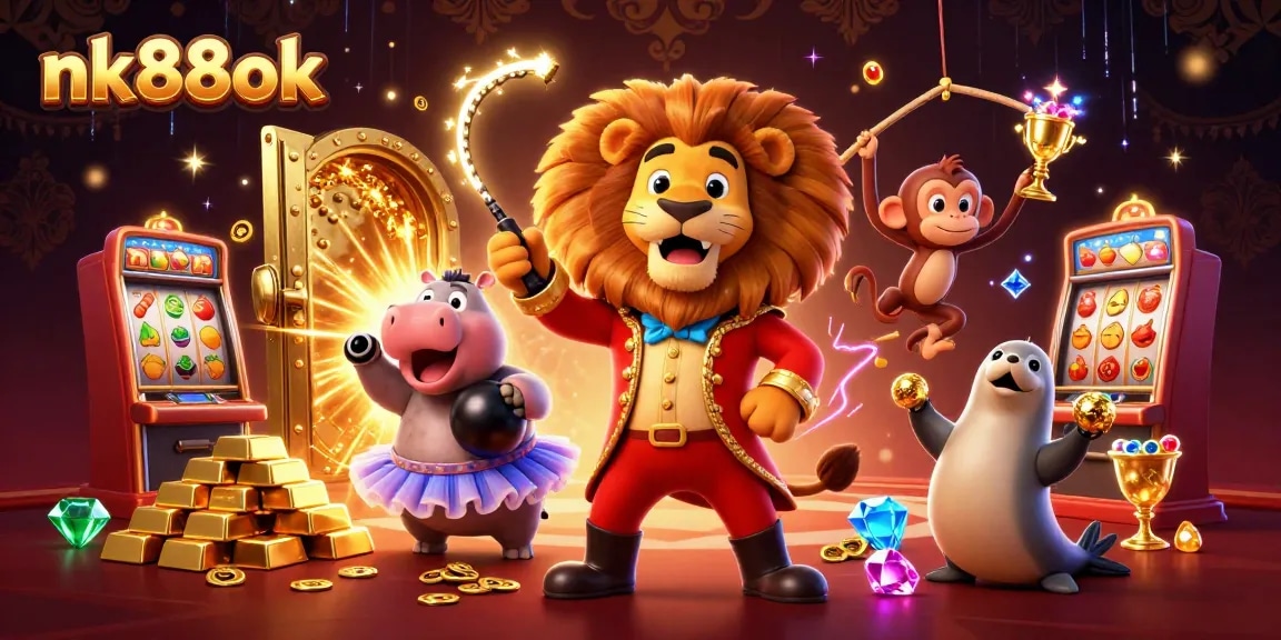 Engage in thrilling gaming at nk88ok with vibrant characters and dynamic slots.