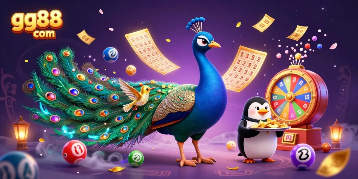 Experience excitement at gg88 com with vibrant symbols and characters celebrating casino wins.