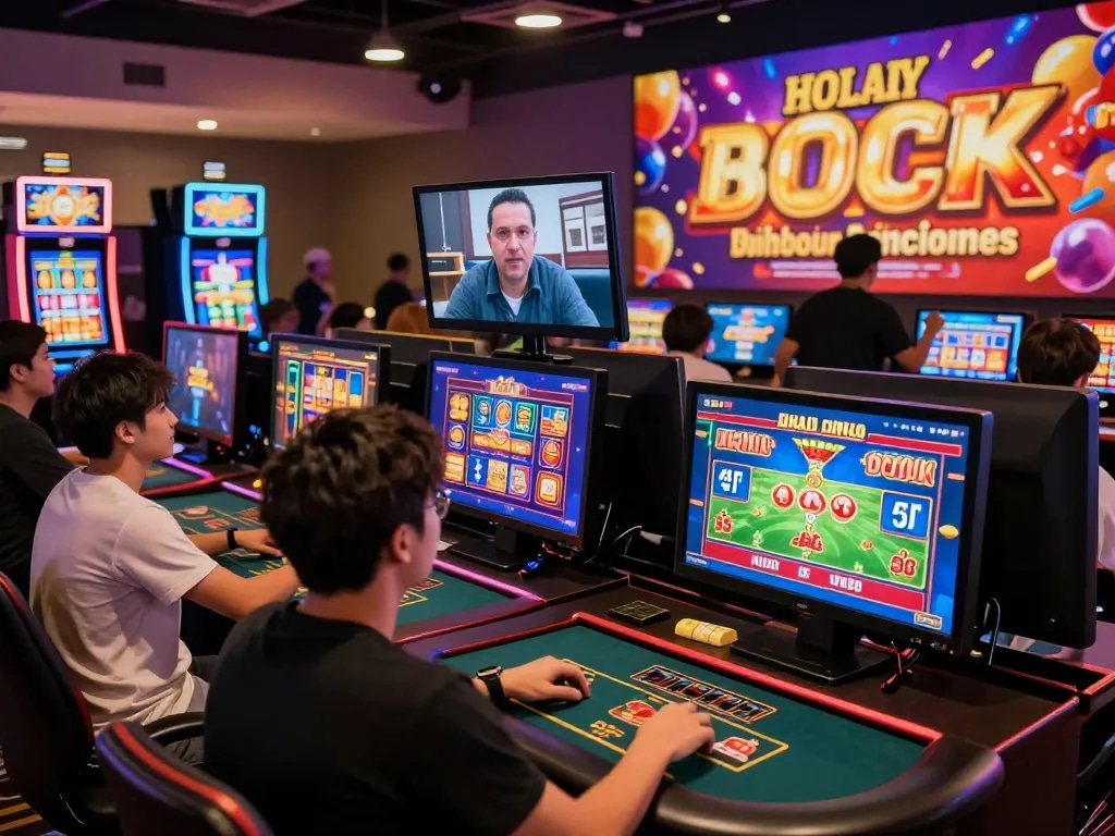 Dynamic online gaming experience at 32win with players engaging in casino games.