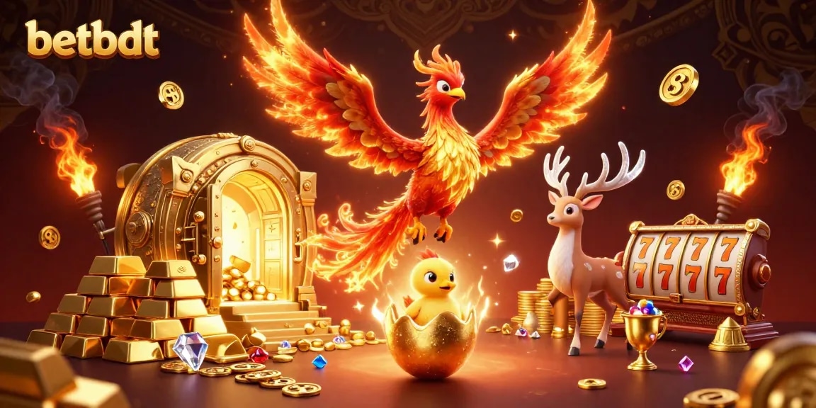 Experience thrill and excitement with the betbdt platform, showcasing vibrant 3D casino elements.