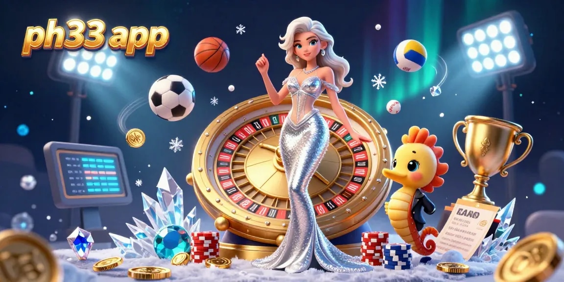 Experience exhilarating gaming with the ph33 app at a vibrant casino scene.