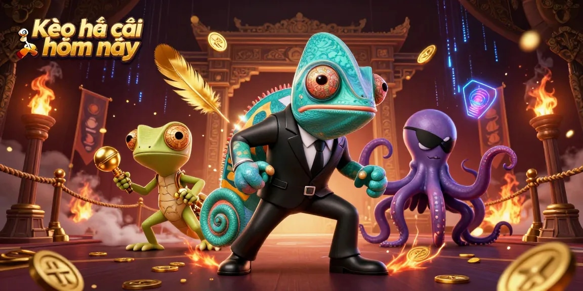 Engage with Kèo nhà cái hôm nay in this luxurious casino environment showcasing dynamic characters and vibrant elements.