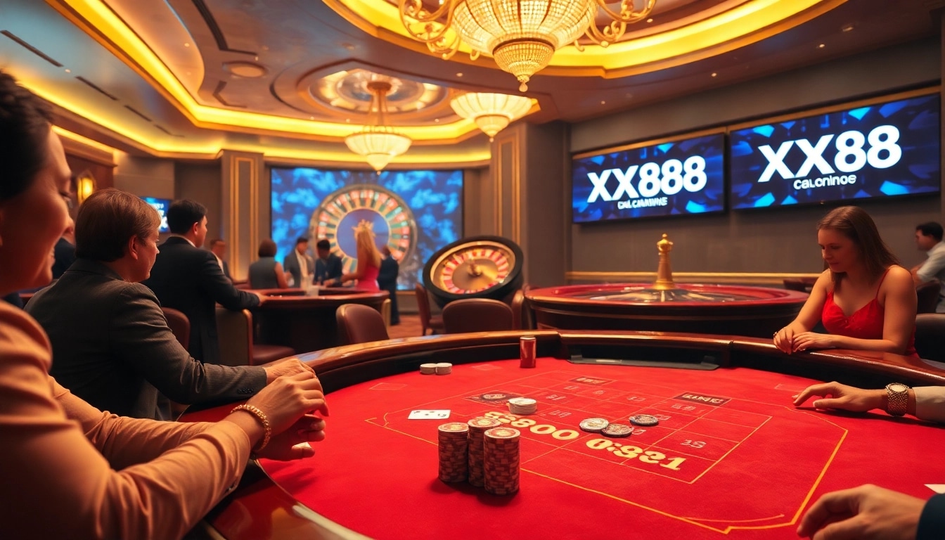 Players engage in Baccarat at XX88, showcasing the thrill of online gambling.