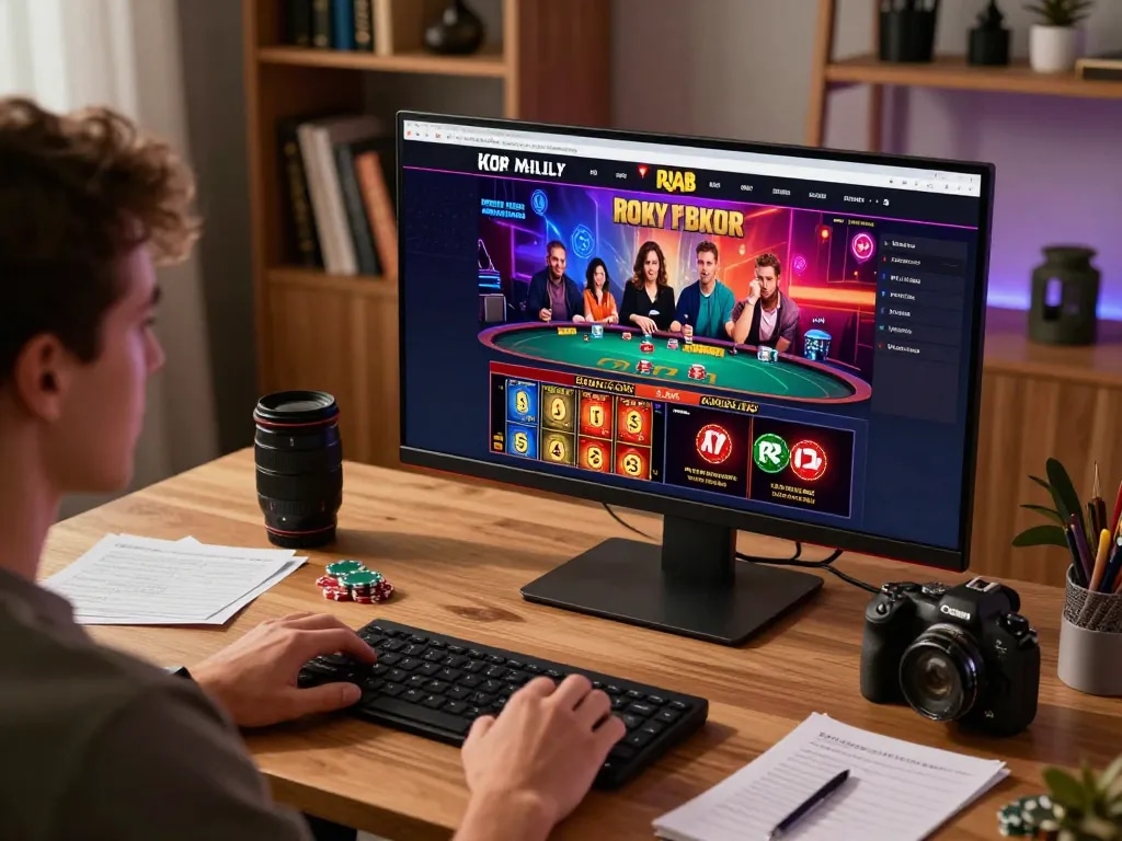 Player engaged in online gaming on 8LIVE platform, showcasing a dynamic and exciting casino experience.