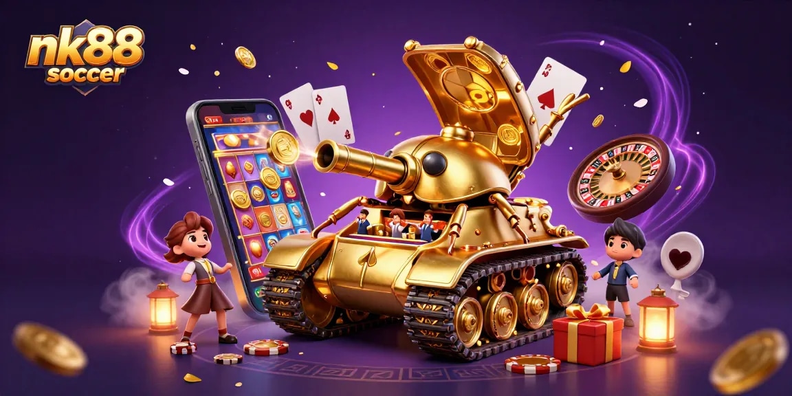 Experience thrilling gaming with nk88 soccer's vibrant casino atmosphere featuring stunning 3D elements.