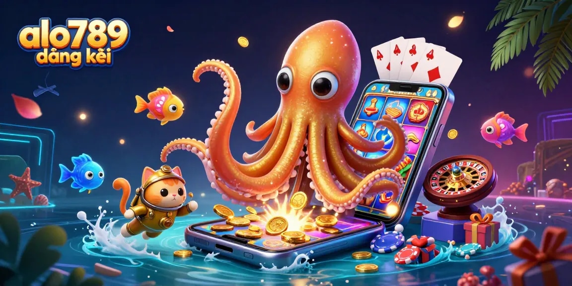 Catch the excitement with alo789 đăng ký as golden coins and casino elements surround a vibrant scene