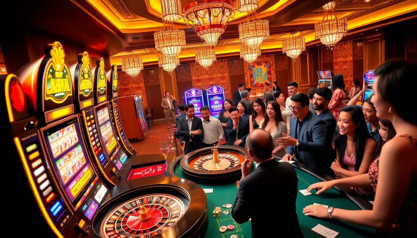 Celebrate winning moments at OKFUN Casino with vibrant slot machines and exciting gameplay.