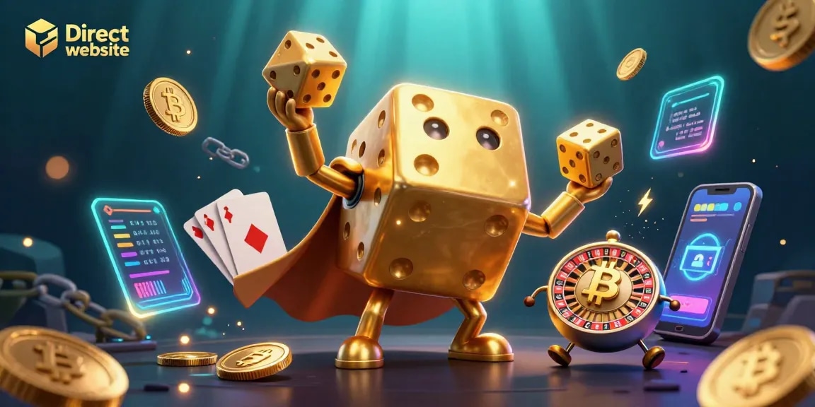 Engage with winning strategies at the Direct website featuring vibrant 3D casino characters amid dynamic gaming elements.