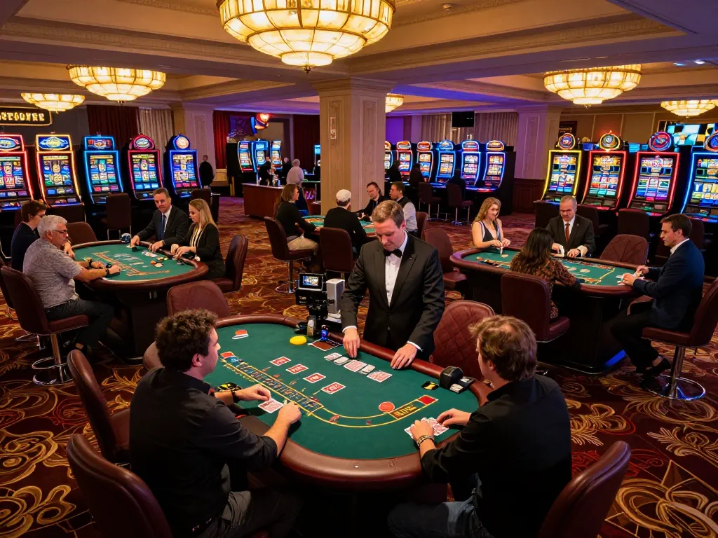 Engage in thrilling blackjack gameplay on bustling casino floor showcasing https://www.bearcreekwatershed.org/macroinvertebrates atmosphere