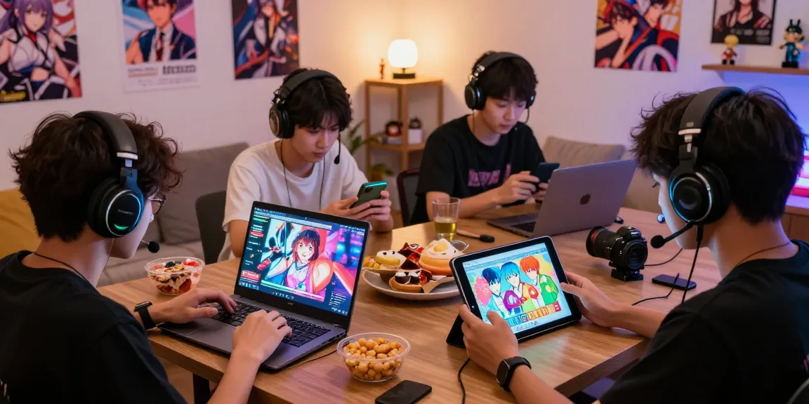 Players enjoying free ecchi games on various devices in a cozy gaming environment with vibrant graphics.