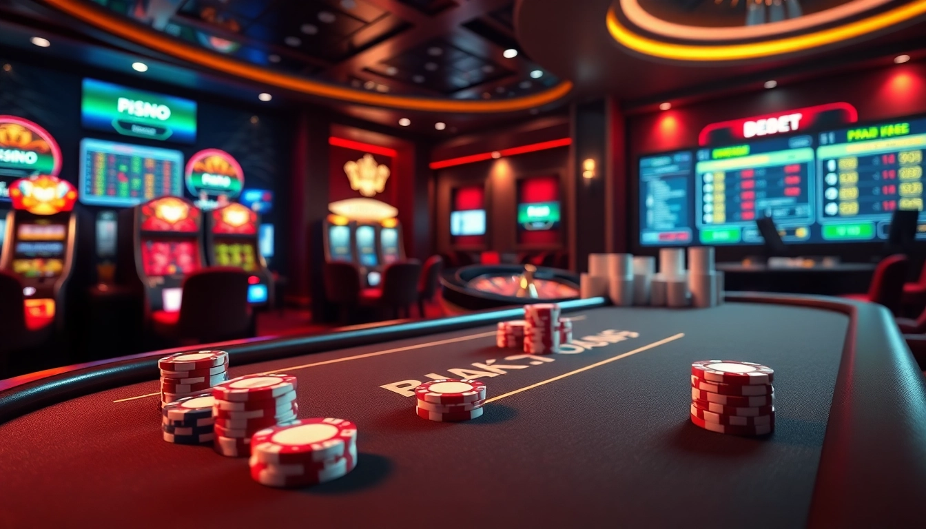 Experience high-stakes online gaming at https://debet2.app/ with a luxurious casino atmosphere featuring poker and slots.