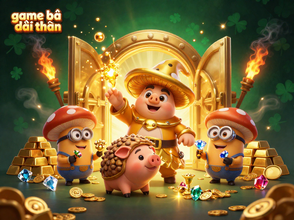 Experience the magic of game bài đổi thưởng with a powerful wizard and treasures galore.
